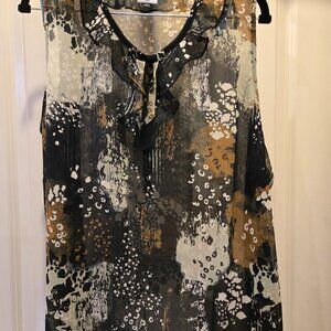 cabi Incandescent Top, size XXL, multi print